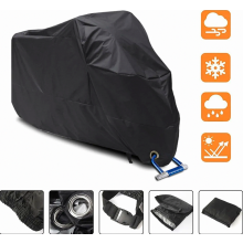 XXL Wasserdichte Motorradabdeckung, faltbare Outdoor-Aufbewahrungsgarage für Motorräder, Sportmotorräder und Roller