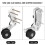 Motorrad Kette Spanner CNC Silber链条张紧器改装件 6