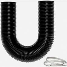 Manguera de escape de 75 mm x 5 m compatible con generadores diésel y calefactores de estacionamiento, tubo flexible de aluminio de 5 capas,