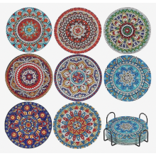 stuks Mandala Diamond Painting Onderzetters met Houder, DIY Onderzetters Knutselset voor Volwassenen, Kinderen en Meisjes