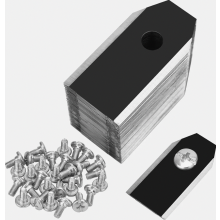 30 Piece Titanium Robotic Lawn Mower Blades Set, Universal Replacement Cutting Knives for Garden Mowers