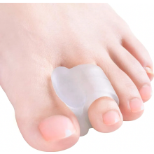 Gel Toe Separators, 10 Pack Silicone Toe Stretchers for Bunion Relief and Overlapping Toes, Clear