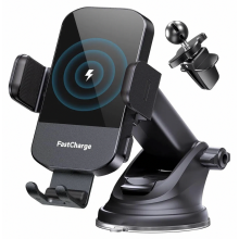 3 in 1 Universal Car Phone Holder, Vent and Suction Mount Smartphone Cradle for Dashboard and Windscreen
