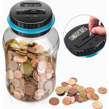 Electronic Money Box with Coin Counter, LCD Display Digital Savings Jar for Coins, Home and Kids