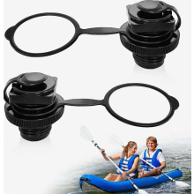 Balenie 2 ks 22 mm nafukovacích ventilov do člnov s krytkami, univerzálna náhrada pre kajaky, kanoe a paddleboardy