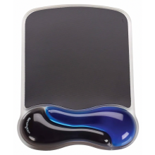 Ergonomisches Gel-Mauspad mit Handgelenkauflage, rutschfeste Komfortunterstützung für Computer, Laptop, Büro, Blau