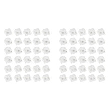 60pcs XDA Profile Transparent Keycaps for MX Mechanical Keyboards Blank PC Caps