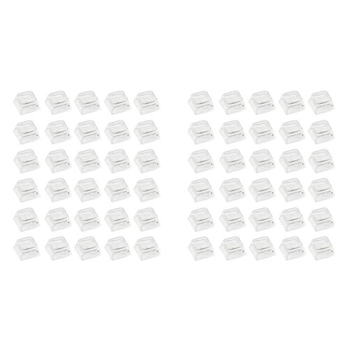 60pcs XDA Profile Transparent Keycaps for MX Mechanical Keyboards Blank PC Caps