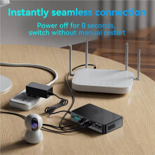 2X D2P UPS  Uninterruptible Power Supply 18000mAh 5v 9v 12v 2A 220V Router Wifi Modem 18650 Battery Backup with LCD