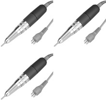 3X Nail Drill Handpiece for UP200 Machine, 35000RPM Professional Electric Nail File Handle Replacement 3 Pins, Low Noise
