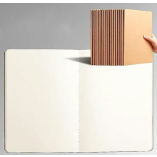 30 A5 Kraft Paper Notebooks, 21 x 14 cm, 60 Blank Pages, for Students, Travellers, Office and School, Writing and Sketch