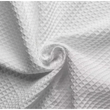 Waffle Shower Curtain, Waterproof and Mould Resistant Bathroom Curtain for Shower and Bath Areas