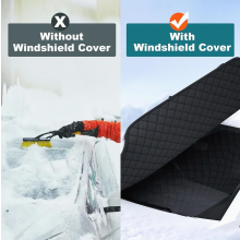 Winter Car Windscreen Cover with Side Mirror Covers, Thickened Snow Frost Ice and Dust Protection