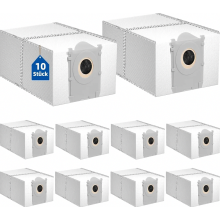 Lot de 10 sacs à poussière de 4 L en charbon actif pour aspirateurs robots X8 Pro, Omni, X9 Pro, Omni, T30C, T50 et T80