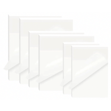 300 feuilles de notes adhésives transparentes, 3 formats, pour livres, documents de bureau et études