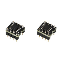 2X OPA1655 100mA High Current JFET Single Op Amp Low-Distortion Single Op-Amp, SMD to DIP, Thickened Pins