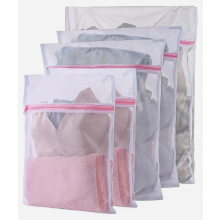 Lot de 5 sacs à linge en filet avec fermeture éclair, sacs de lavage pour machine à laver pour pulls, chemises, pantalons, chaussettes, 3 ta