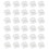 60pcs XDA Profile Transparent Keycaps for MX Mechanical Keyboards Blank PC Caps 2