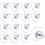 15 Pack Clear Threaded Suction Cups 30 mm with Knurled Nuts for Kitchen Bathroom Windows and Glass 1