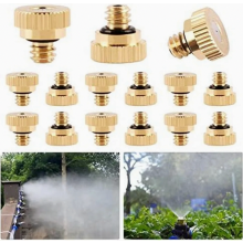 15 Piece Micro Mist Nozzles 0.2 mm, Outdoor Garden Sprinkler Spray Heads for Lawn Cooling and Irrigation