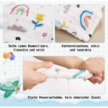 8 Pack Baby Muslin Washcloths, Soft Newborn Baby Face Cloths, Multi Purpose Towels, 25 x 25 cm