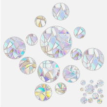 52 autocollants prismatiques pour fenêtres, autocollants attrape-soleil arc-en-ciel pour portes vitrées et décoration intérieure à faire soi