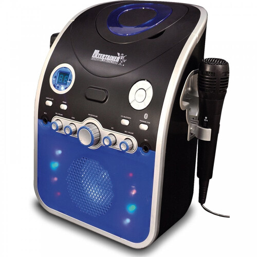 Karaoke Machine with Bluetooth CD CDG Discs Party Package Disco Light 130 Songs 1