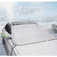 PEVA-Auto-Windschutzscheibenabdeckung, Winter-Windschutzscheibenschutz gegen Schnee, Eis, Frost und UV-Strahlung, 197 cm