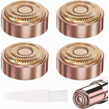 testine di ricambio per epilatore viso, placcate in oro 18 carati, delicate su labbra, mento e guance.