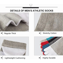 Fünf-Zehen-Socken, Baumwoll-Laufsocken mit fünf Fingern für Damen und Herren, 5 Paar, atmungsaktive Sportsocken