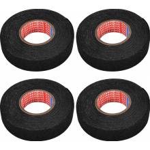rollen autokabelboomtape, 19 mm x 15 m, zwarte viltachtige zelfklevende tape voor auto-isolatie