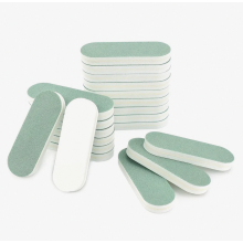 Verpakking van 20 stuks rechthoekige, dubbelzijdige plastic polijststaafjes van 6 x 2 cm voor het maken en repareren van sieraden.