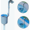 Swimming Pool Surface Skimmer 58233, Durable Pool Cleaning Accessory for Above Ground Pools 1