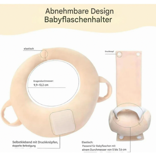 Hands-Free Nursing Pillow for Babies, Ergonomic Head Support, Temperature Regulating, 0-12 Months