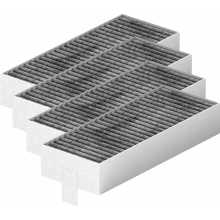 2024 4-pack actieve koolstoffilters voor afzuigkappen, vervangende recirculatiefilters