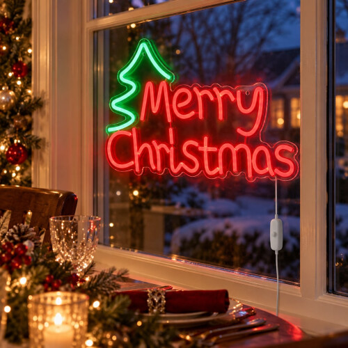 Assorted Merry Christmas USB LED Neon Sign 1