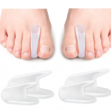 Gel Hallux Valgus Toe Separators, 4 Pack Silicone Toe Correctors for Bunions and Overlapping Toes