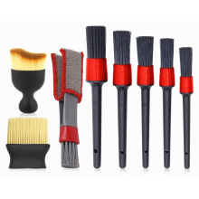 Ensemble de 8 brosses de nettoyage intérieur ultra douces pour dépoussiérer les conduits d'aération et entretenir votre voiture.