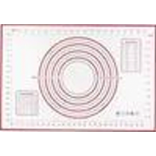 Tapis de cuisson en silicone sans BPA 60 x 80 cm, antiadhésif, avec graduations pour pizza fondante