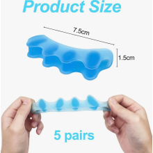 paar siliconen teenspreiders voor hallux valgus, hamerteencorrectors en teenafstandhouders voor mannen en vrouwen