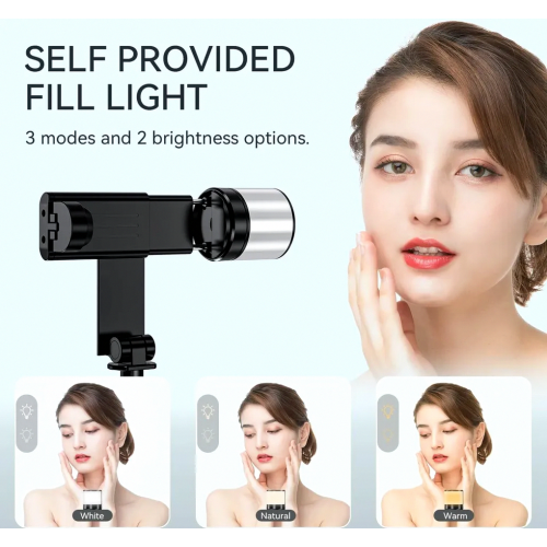 Perche à selfie Bluetooth avec trépied et éclairage d'appoint, monopode extensible 3 en 1 en aluminium avec télécommande détachable 1
