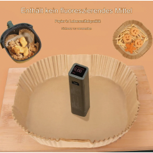 Feuilles de papier sulfurisé pour friteuse à air, paquet de 100, sans BPA, antiadhésives, imperméables et résistantes à l'huile, jetables, 2