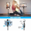Perche à selfie Bluetooth avec trépied et éclairage d'appoint, monopode extensible 3 en 1 en aluminium avec télécommande détachable 3