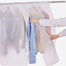 Transparent Garment Rack Cover for Suits, Coats and Dresses, Dustproof Clothes Organizer for Bedroom