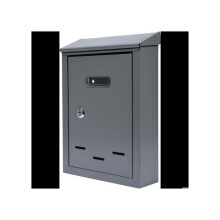 Caixa de correio - VOREL - 78541 - Aço galvanizado 0,6 mm - 285x200x60 mm - Grafite