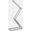 LED Desk Lamp, Dimmable and Foldable Rechargeable Aluminium Table Light with Daylight Mode, Silver 1