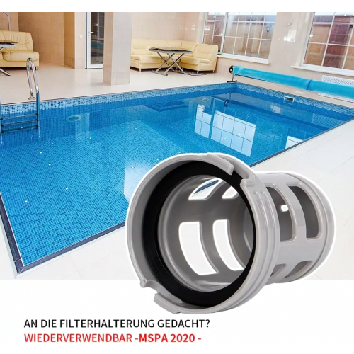 Replacement Screw Base Adapter for Inflatable Spa Filter Cartridge, Compatible with 2020-2021 Screw Filter Holders 2