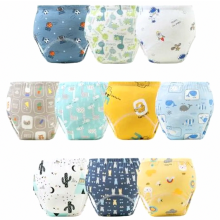10 Pack Toddler Potty Training Pants, 100% Cotton Washable Reusable Baby Underwear for Boys and Girls, Size 110