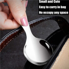 18 Pcs Stainless Steel Short Handle Spoons  Salt Spoons Condiments Spoon Dessert Spoon Tea Coffee Spoons,Silver