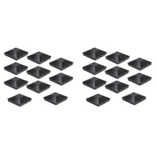 24 Pack 4x4inch Post Caps,Fence Post Covers Outdoor Waterproof, Fits Wood/Vinyl Posts for Deck Fence Mailbox Patio Decor